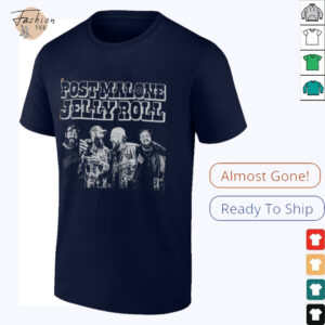 Post Malone Jelly Roll Vintage Concert Country Western 2025 Shirt