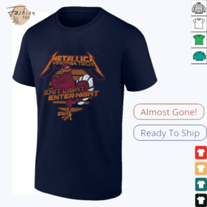 Retro Brand Black Virginia Tech Hokies Metallica Retro T Shirt_27_11zon