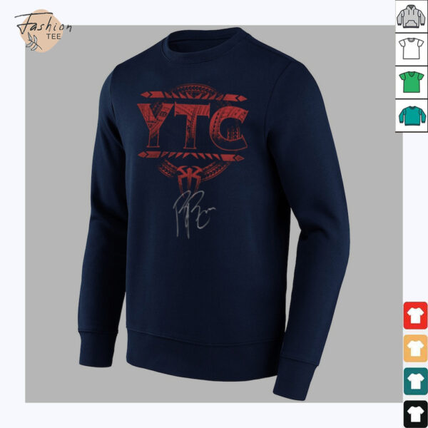 Roman Reigns WWE Autographed Fanatics Authentic YTC T Shirt_28_11zon