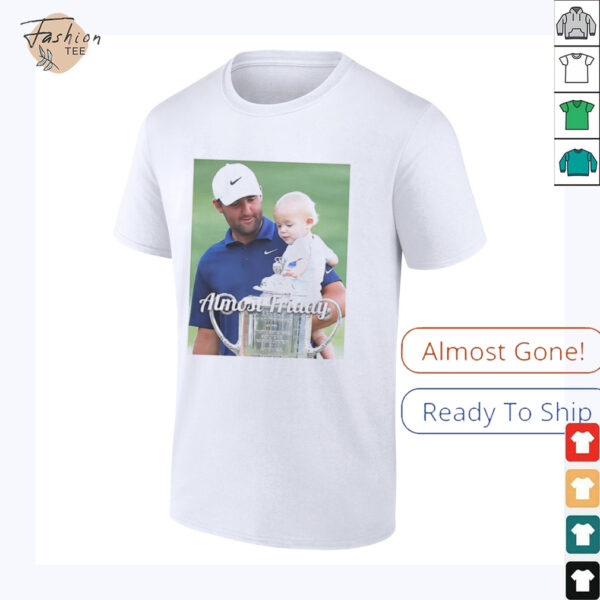 Scheffler PGA trophy Almost Friday shirt
