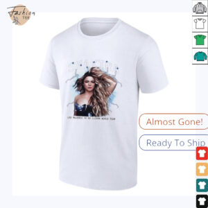 Shakira Las Mujeres Ya No Lloran Tour Concert Shirt 2025 Latin Pop Music Tour Merch Tee