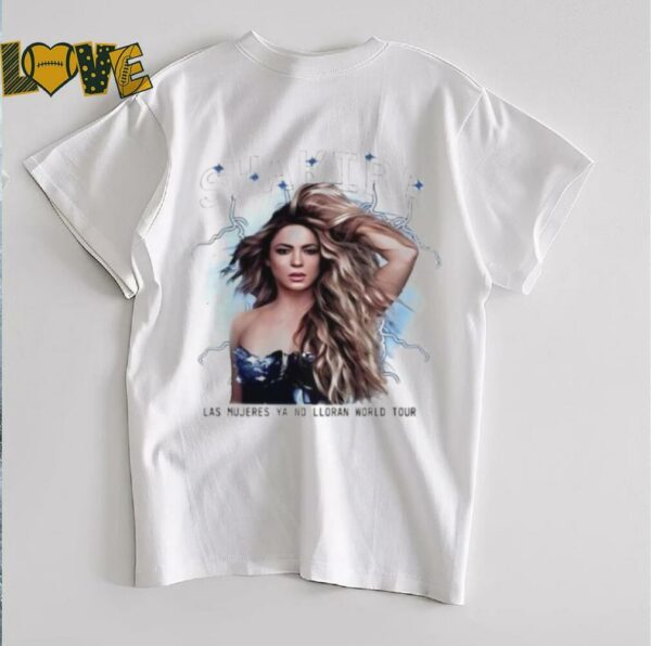 Shakira Las Mujeres Ya No Lloran Tour Concert Shirt 2025 Latin Pop Music Tour Merch Tee