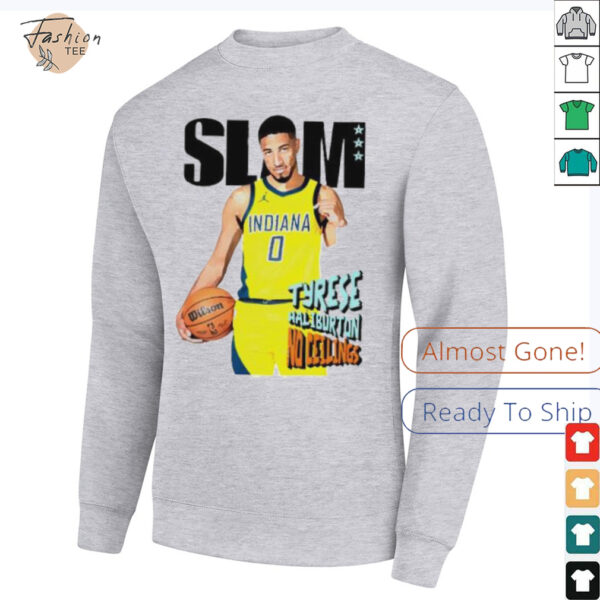Slam Tyrese Haliburton no ceilings Indiana Pacers shirt