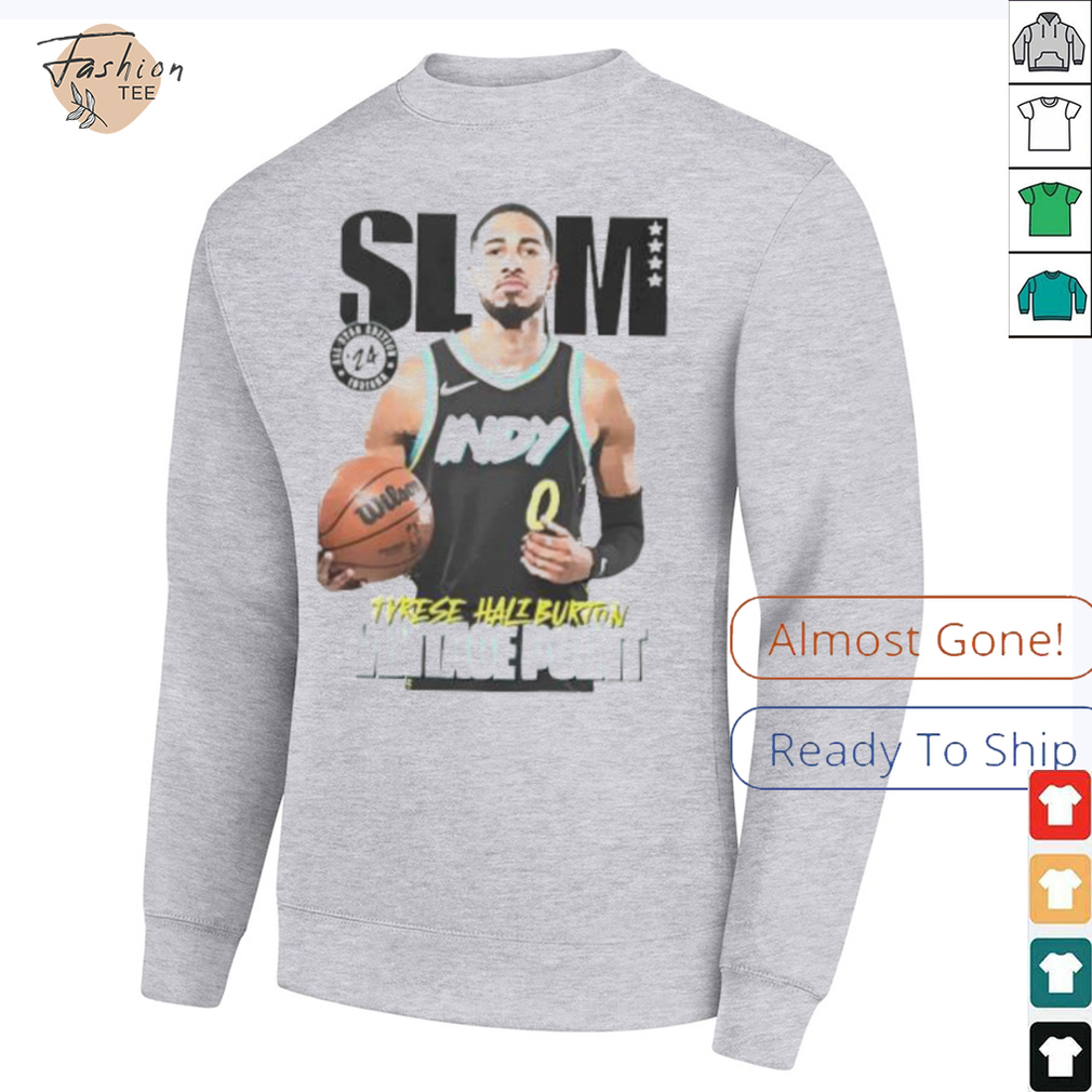 Slam Tyrese Haliburton vintage point Indiana Pacers signature shirt Slam Tyrese Haliburton vintage point Indiana Pacers signature shirt