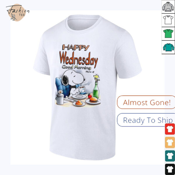 Snoopy happy wednesday good morning shirt
