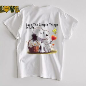 Snoopy love the simple things in life shirt