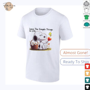 Snoopy love the simple things in life shirt