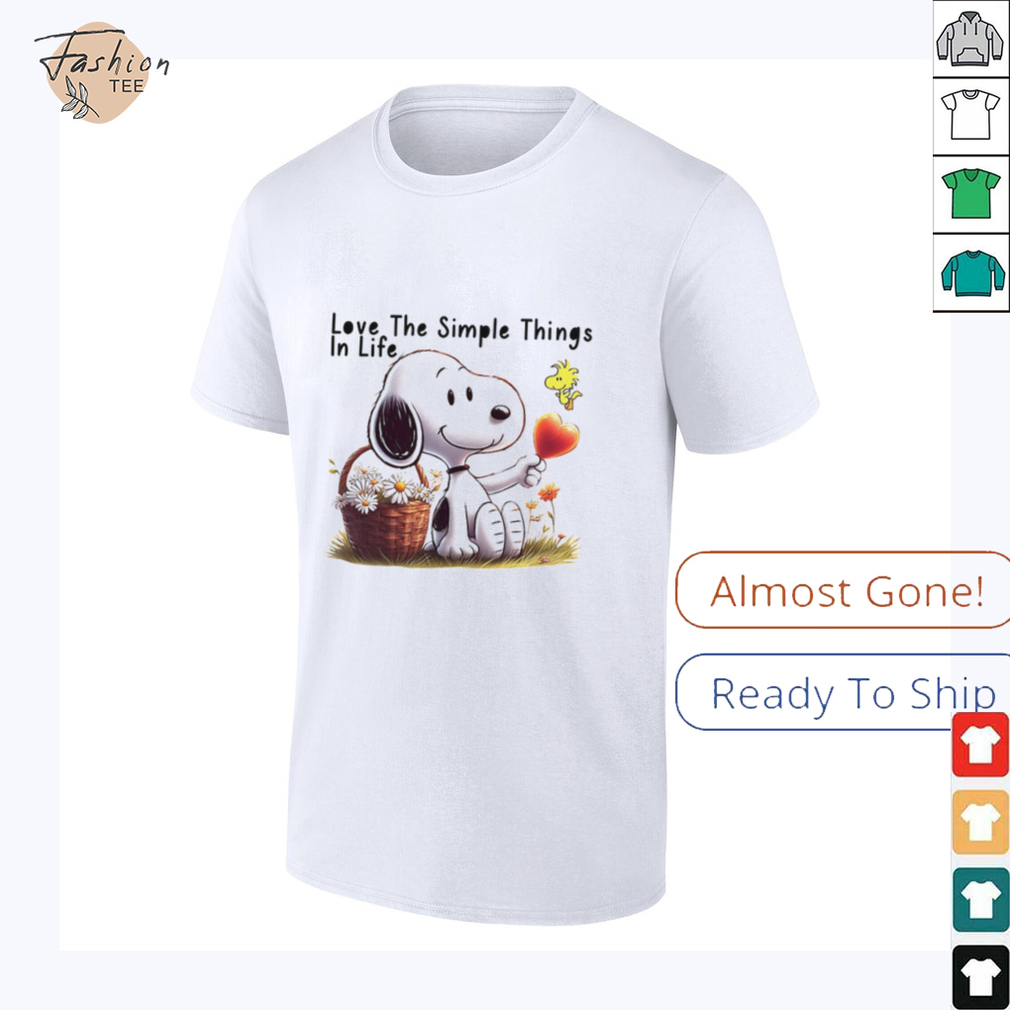 Snoopy love the simple things in life shirt Snoopy love the simple things in life shirt