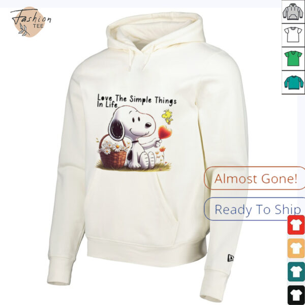 Snoopy love the simple things in life shirt