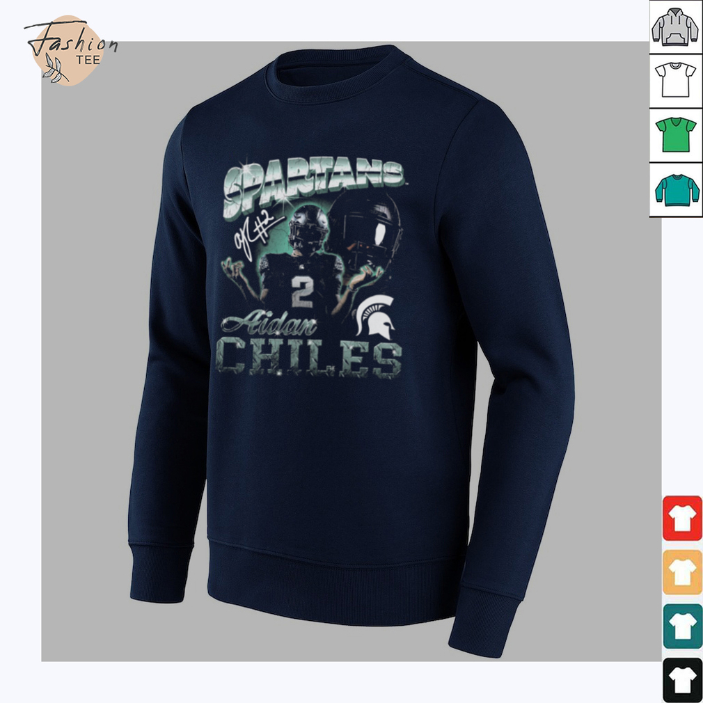 Spartans Aidan Chiles #2 Football Player Graphic T Shirt Spartans Aidan Chiles #2 Football Player Graphic T Shirt