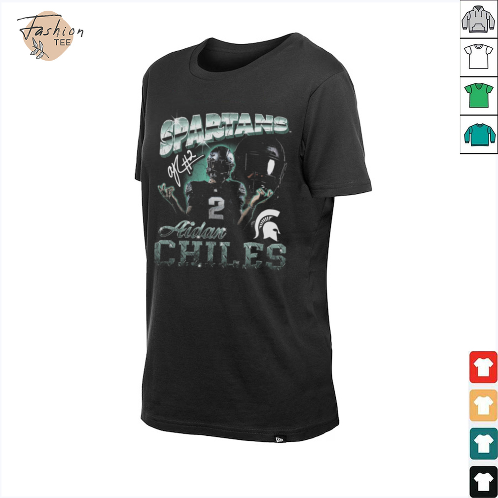 Spartans Aidan Chiles #2 Football Player Graphic T Shirt Spartans Aidan Chiles #2 Football Player Graphic T Shirt