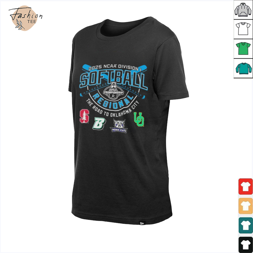 Stanford Binghamton Weber State Oregon NCAA Division I Softball Regional 2025 shirt Stanford Binghamton Weber State Oregon NCAA Division I Softball Regional 2025 shirt