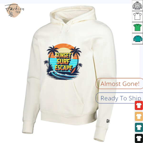 Sunset surf escape vintage shirt