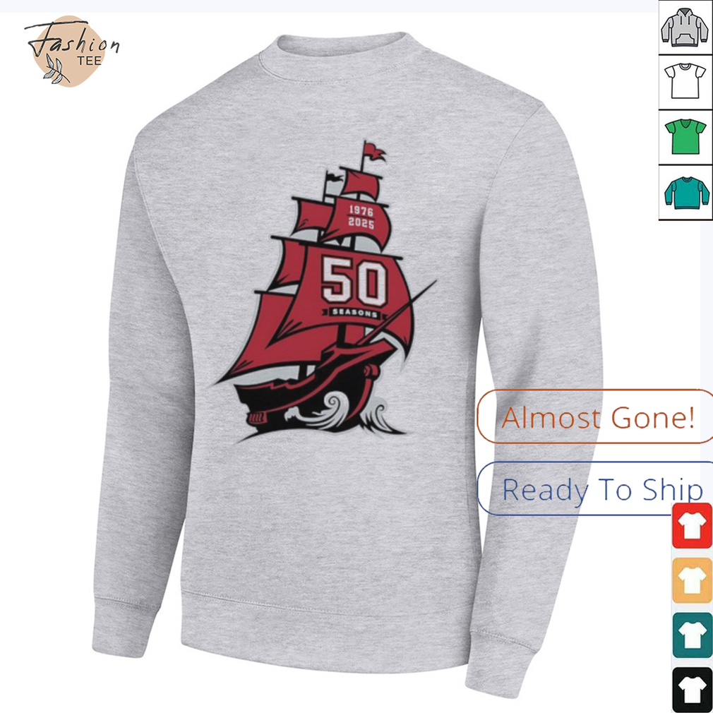 Tampa Bay Buccaneers NFL 50 season 1976 2025 shirt Tampa Bay Buccaneers NFL 50 season 1976 2025 shirt