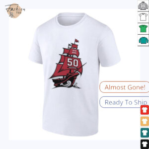 Tampa Bay Buccaneers NFL 50 season 1976 2025 shirt