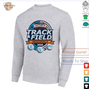 The 2025 NDHSAA Class B Southwest Region Track & Field logo shirt
