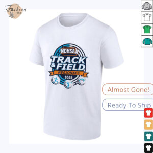 The 2025 NDHSAA Class B Southwest Region Track & Field logo shirt