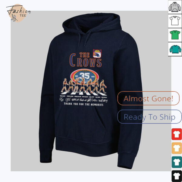 The Adelaide Crows 1990 2025 35th Thank You For The Memories Road Abbey Signatures T shirts