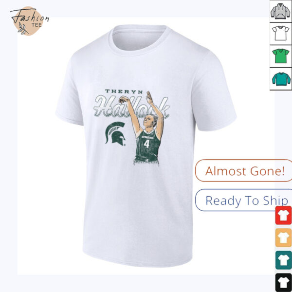 Theryn Hallock Michigan State Spartans Basketball T Shirt
