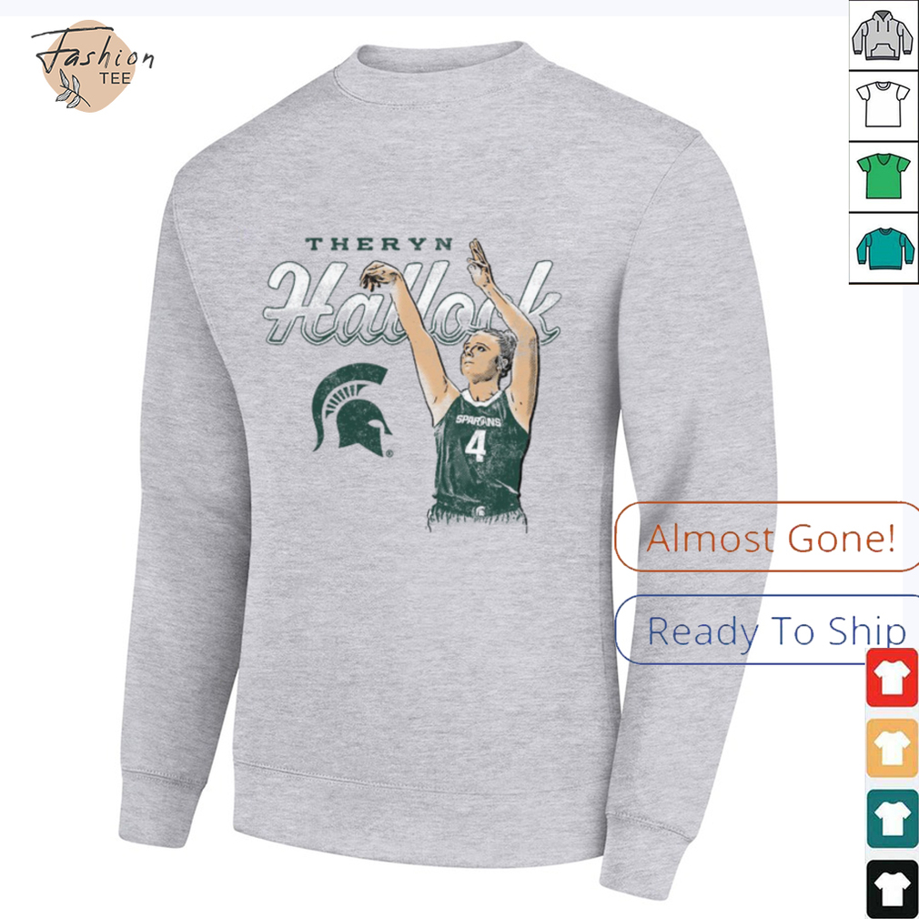 Theryn Hallock Michigan State Spartans Basketball T Shirt Theryn Hallock Michigan State Spartans Basketball T Shirt