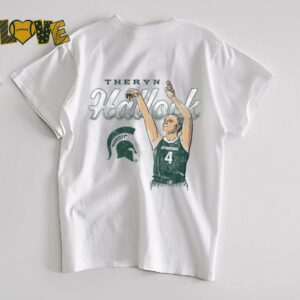 Theryn Hallock Michigan State Spartans Basketball T Shirt
