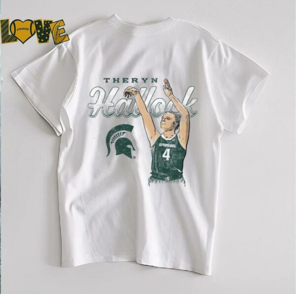 Theryn Hallock Michigan State Spartans Basketball T Shirt