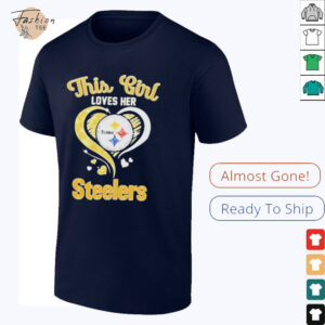 This girl loves her Pittsburgh Steelers shirt