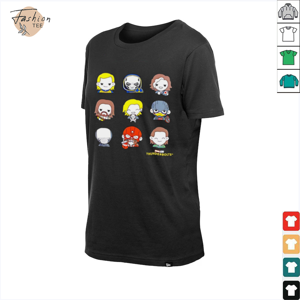 Thunderbolts Chibi Cartoon Characters Shirt Cute Marvel Superhero Team Thunderbolts Chibi Cartoon Characters Shirt Cute Marvel Superhero Team