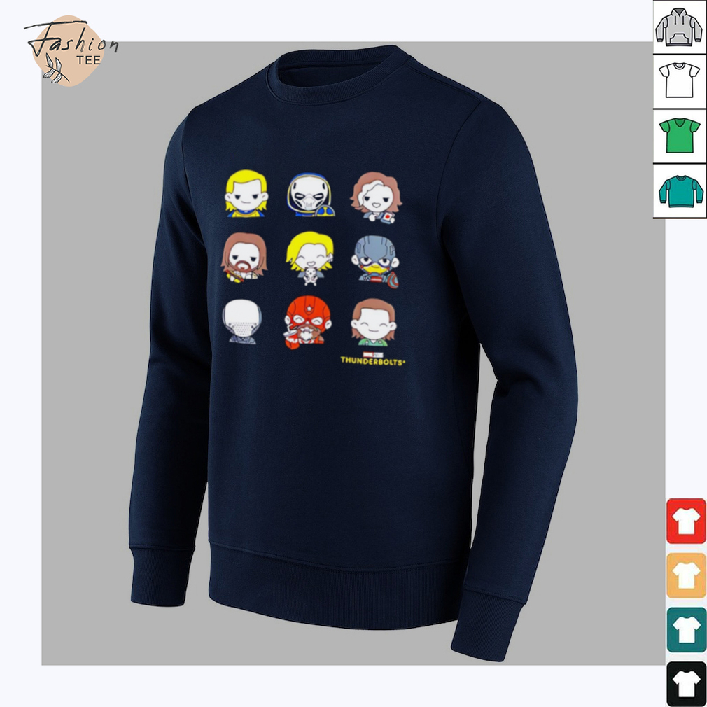 Thunderbolts Chibi Cartoon Characters Shirt Cute Marvel Superhero Team Thunderbolts Chibi Cartoon Characters Shirt Cute Marvel Superhero Team