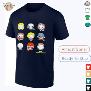Thunderbolts Chibi Cartoon Characters Shirt Cute Marvel Superhero Team