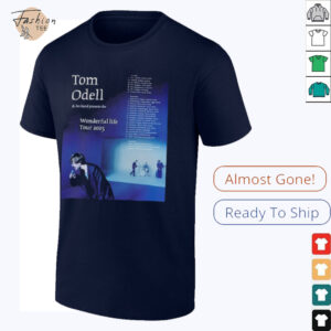 Tom Odell Wonderful Life Tour 2025 Dates T shirts