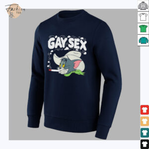 Tom and Jerry cigarettes smoke cowboy gay sex shirt