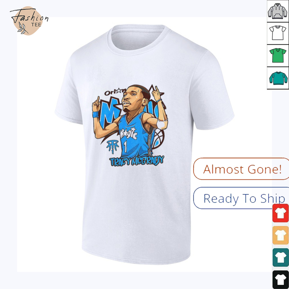 Tracy McGrady 1 Orlando Magic Basketball NBA cartoon shirt Tracy McGrady 1 Orlando Magic Basketball NBA cartoon shirt