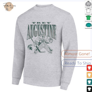 Trey Augustine Michigan State Spartans Hockey Goalie T Shirt