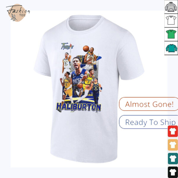 Tyrese Haliburton Graphic Pacers NBA Playoffs 2025 shirt