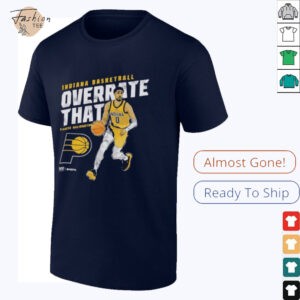 Tyrese Haliburton Indiana Pacers Basketball Overrate That Player NBA T shirts