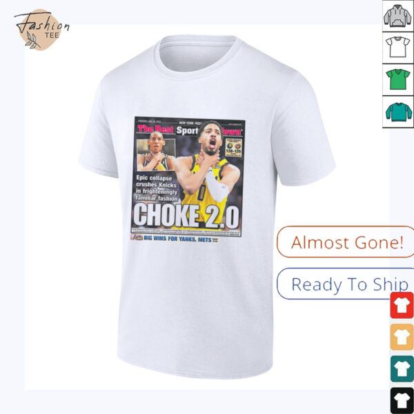 Tyrese Haliburton Indiana Pacers epic collapse crushes Knicks in frighteningly familiar fashion choke 2.0 poster shirt