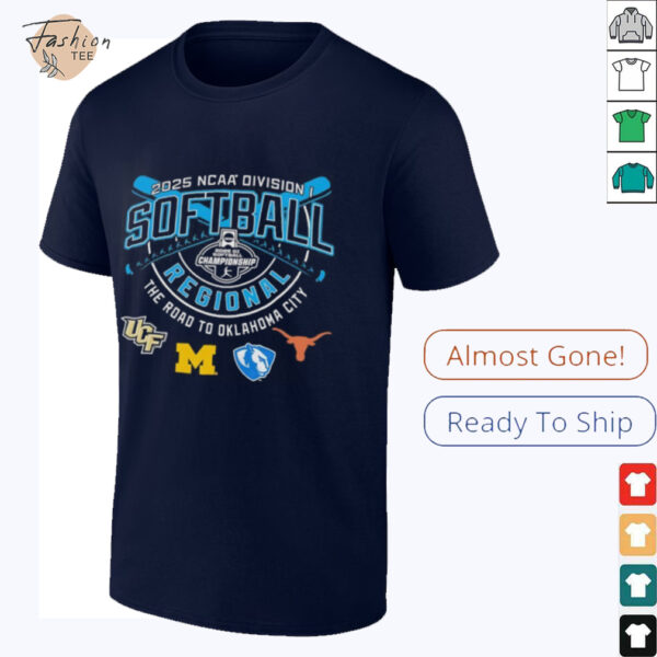 UCF Knights Michigan Illinois Panthers Longhorns NCAA Division I Softball Regional 2025 shirt