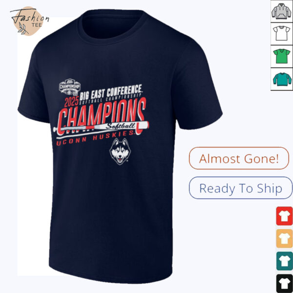 UConn Huskies 2025 Big East Softball Champions shirt