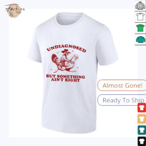 Undiagnosed But Something Ain't Right Raccoon Riding Chicken T Shirt
