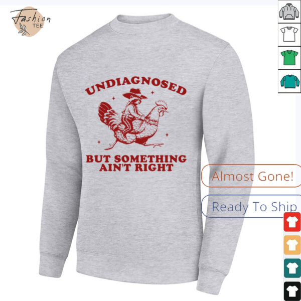 Undiagnosed But Something Ain’t Right Raccoon Riding Chicken T Shirt