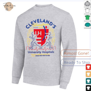 University Hospitals Cleveland running taking care of athletes from Peewee to pro shirt’