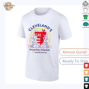 University Hospitals Cleveland running taking care of athletes from Peewee to pro shirt’