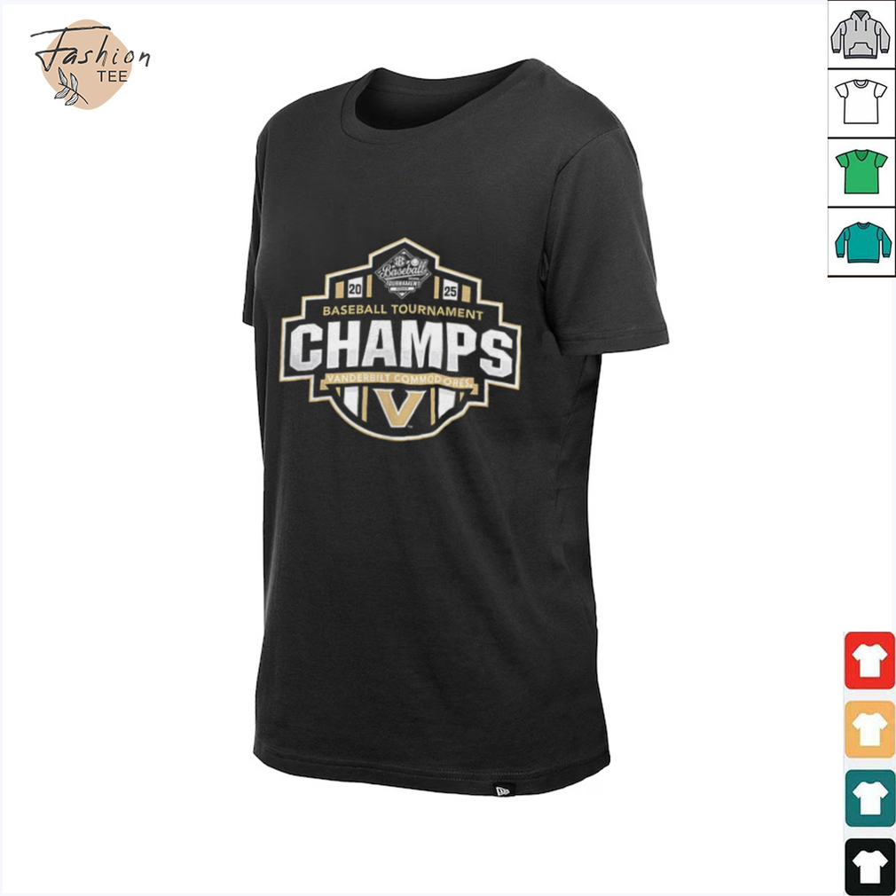 Vanderbilt Commodores 2025 SEC Baseball Conference Tournament Champions shirt Vanderbilt Commodores 2025 SEC Baseball Conference Tournament Champions shirt