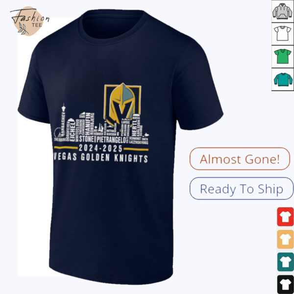 Vegas Golden Knights 2024 2025 players names Skyline City shirt