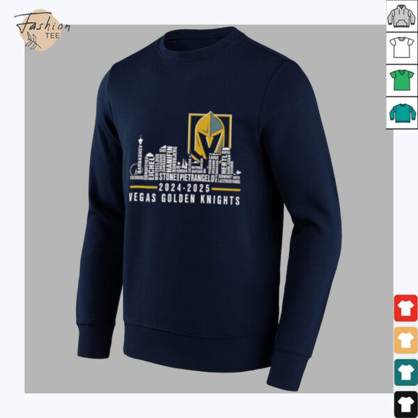 Vegas Golden Knights 2024 2025 players names Skyline City shirt