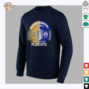 Vegas Golden Knights vs. Edmonton Oilers Inglasco 2025 Stanley Cup Playoffs Second Round Dueling Match Up Hockey shirt