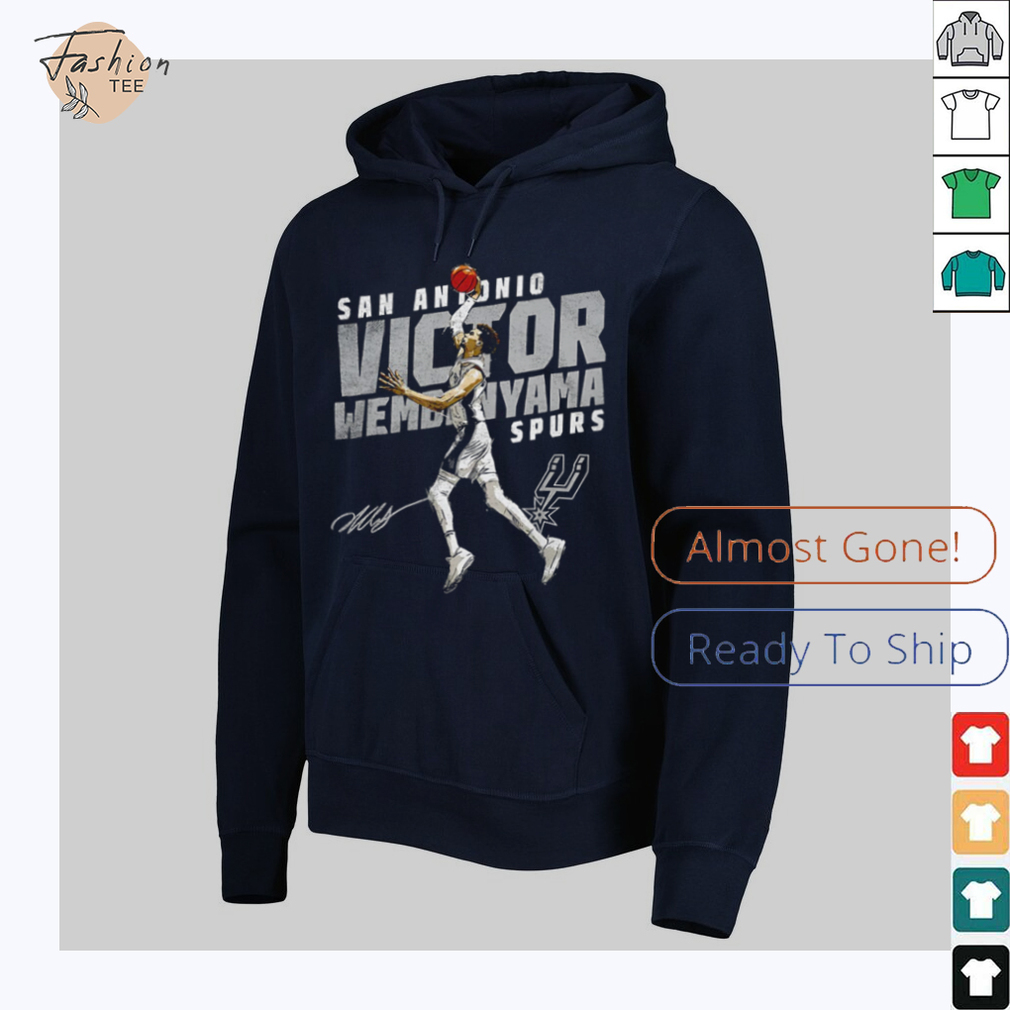 Victor Wembanyama San Antonio Spurs basketball player slant signature shirt Victor Wembanyama San Antonio Spurs basketball player slant signature shirt