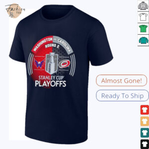 Washington Capitals vs. Carolina Hurricanes Inglasco 2025 Stanley Cup Playoffs Second Round Dueling Match Up Hockey shirt