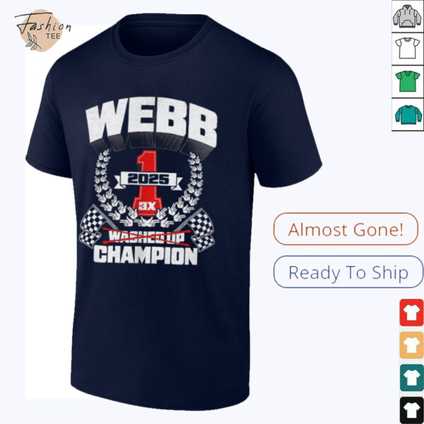 Webb washed up champion 3X 2025 shirt